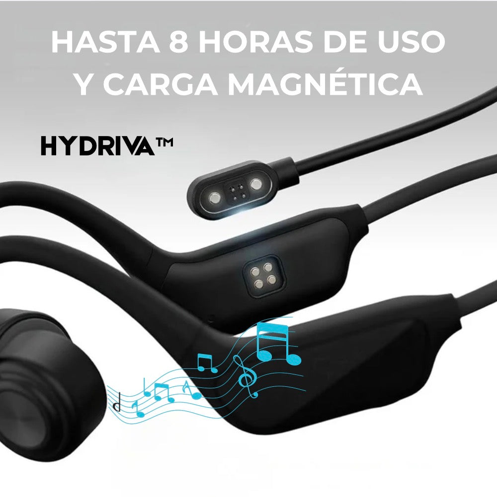 Hydriva™ – Auriculares de Conducción Ósea para Nadadores IPX8