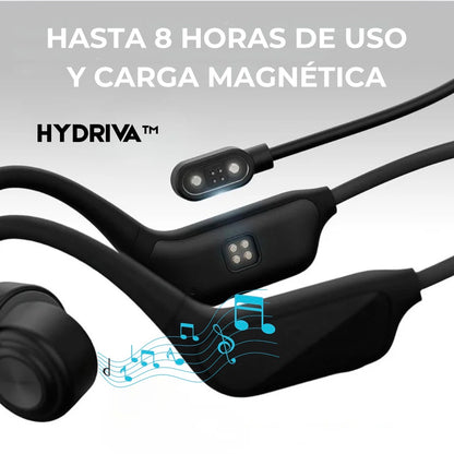 Hydriva™ – Auriculares de Conducción Ósea para Nadadores IPX8