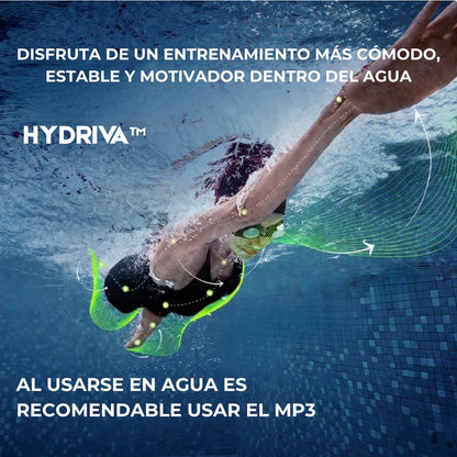 Hydriva™ – Auriculares de Conducción Ósea para Nadadores IPX8